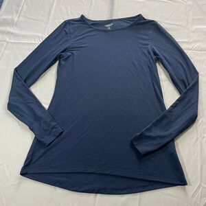 Old Navy Active Go Dry Long Sleeve Blue Athleisure Workout Womens Size XS